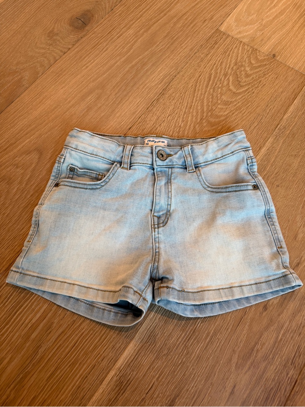 Mayoral Light Blue Denim Kids Shorts